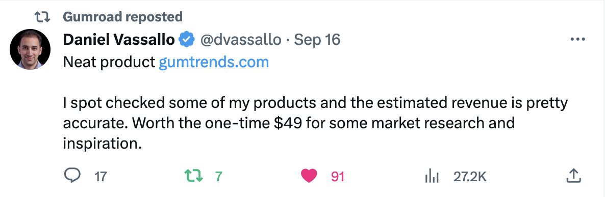 Daniel Vassallo Tweet